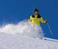 Abfahrt im Pulverschnee Bayerischer Wald