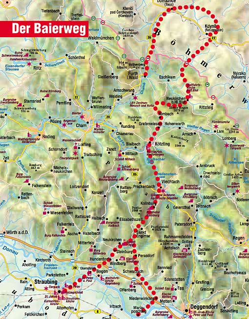 Der Baierweg Bayerischer Wald